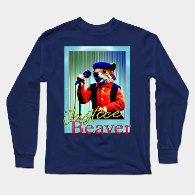 Justice Beaver 2 (pop music star) Long Sleeve T-Shirt by blueversion